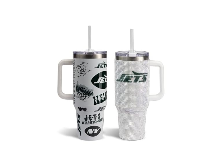 JETS Bling Tumbler Set (40oz)
