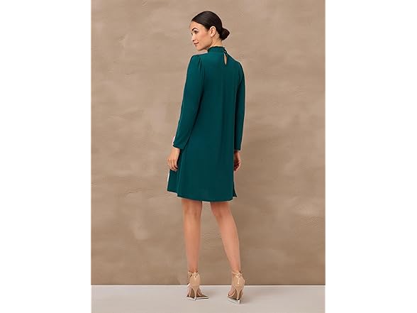 Adrianna Papell Smocked Dress (M) Green