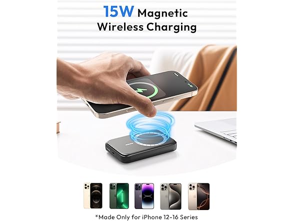 10,000mAh Magsafe 15W Wireless Powerbank