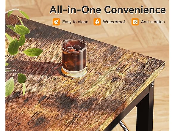 Coleshome 63 Inch Computer Desk