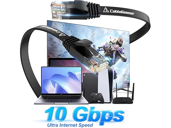 CableGeeker Cat 6 Ethernet Cable 100 ft