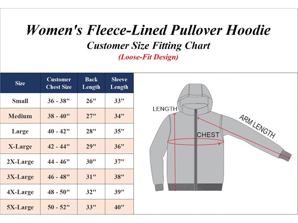 3Pk Womens Fleece-Lined Pullover Hoodie
