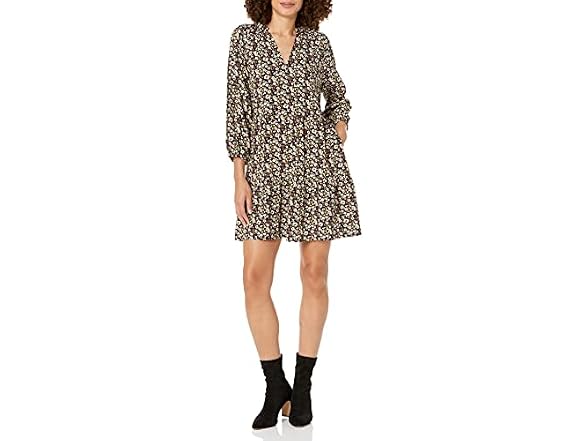 Black Floral Print