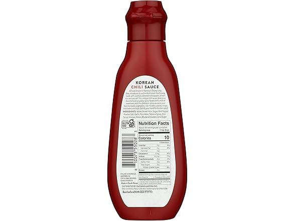 Sauce Gochujang Korn Chili Sauce Net Wt. 7.5oz (215g)