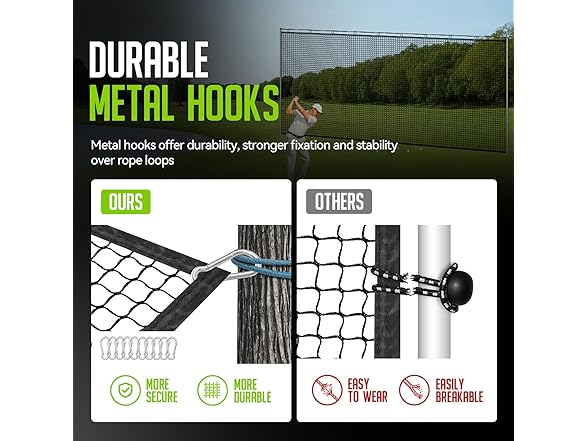 ZEALFEEL 10x20Ft Golf Hitting Net