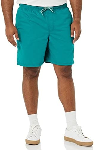 Amazon Essentials Men's 8" Inseam Relaxed-Fit Drawstring Walk Short (Available in Plus Size), Teal Blue, X-Small