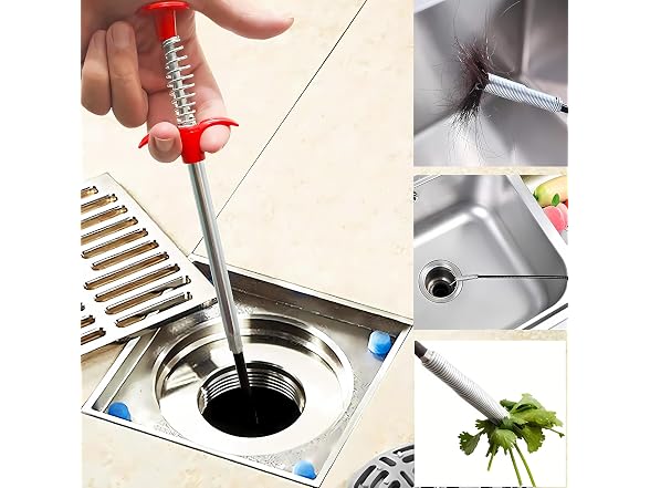 Domejo CON-118 Drain Snake Clog Remover, 79in