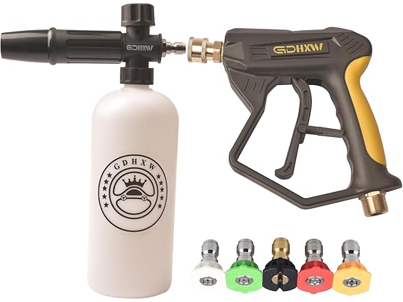 GDHXW Pressure Washer Gun w/5 Nozzles