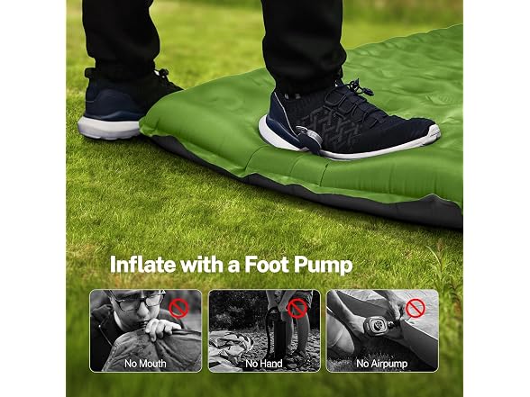OGERY Double Sleeping Pad Foot Pump