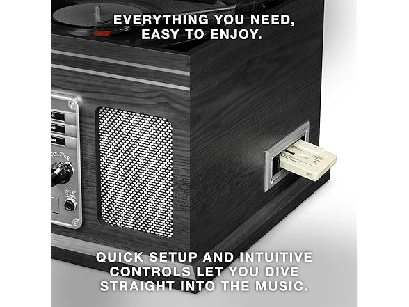 Victrola The Quincy 6-in-1 Bluetooth Record Player