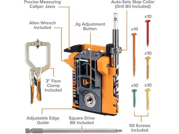 BORA Automatic Mini Pocket Hole Jig Kit - Gallery 2