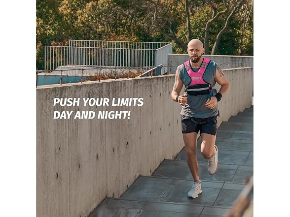 ZELUS Pink Adjustable Weighted Vest 4-10lbs