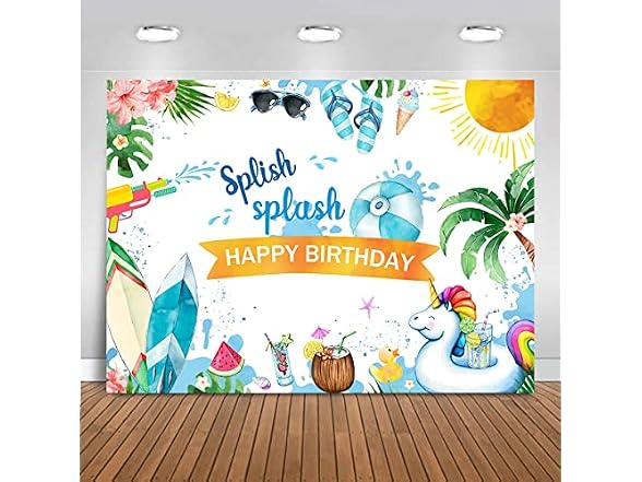 Mocsicka Watercolor Summer Birthday