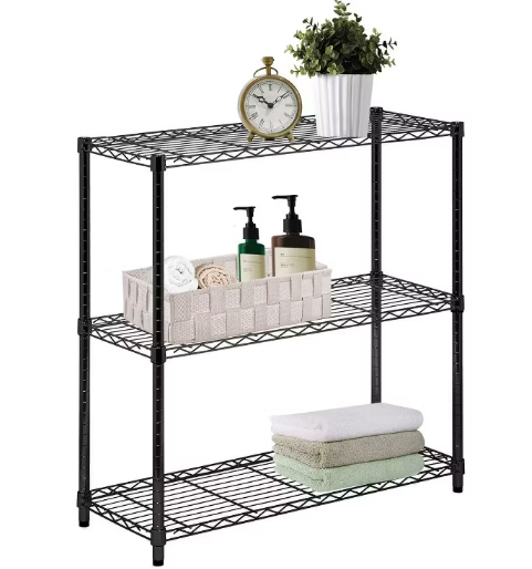 J&V Textiles 7056-BK 3-Tier Shelving Unit - Gallery 6