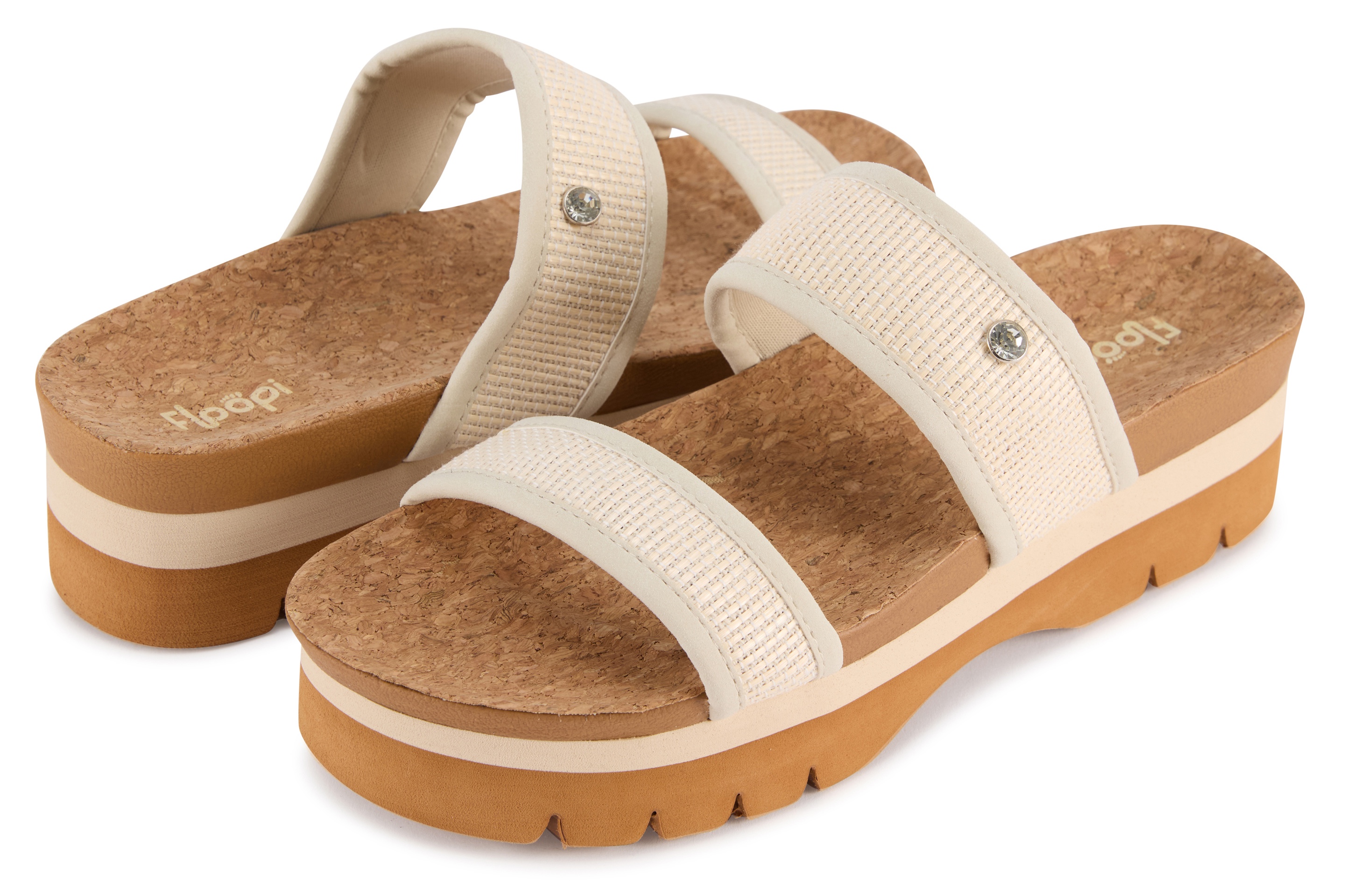 Floopi Womens Ribbed Knit Wedge Slide - Gallery 9