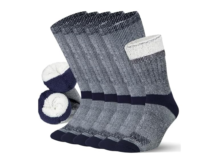 B&P High-Performance Wool Socks Mens - Merino Wool Socks with No-Itch Comfort and Anti-blister Cushioning