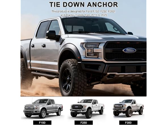 Truck Bed Tie Down Anchor for Ford F150 2015‑2025