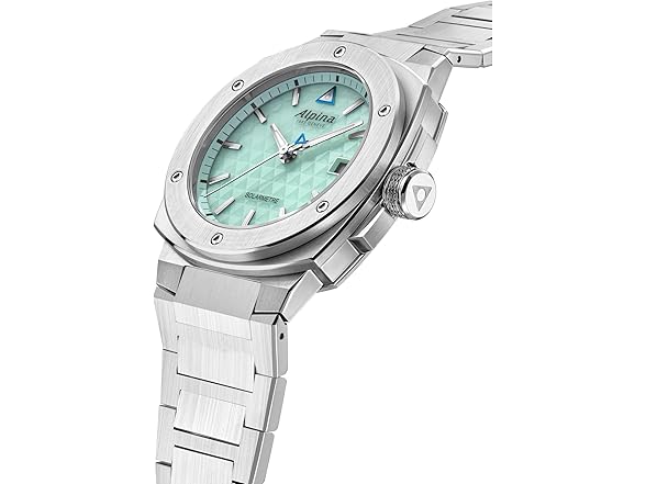 Alpina Unisex Solar Powered Solarmeter, Teal Dial