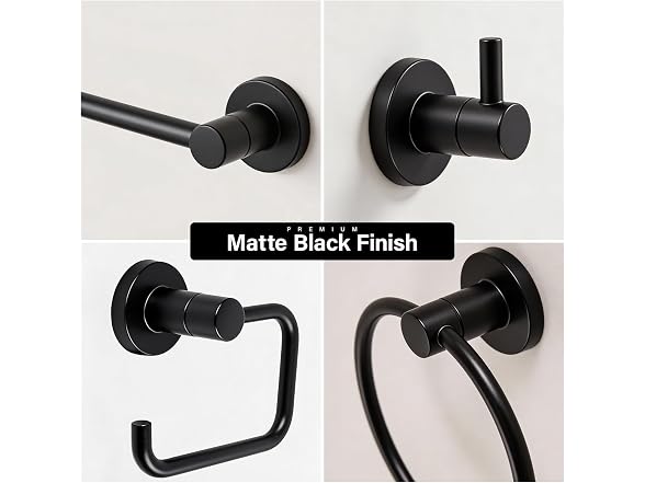HIGHCRAFT 4-Piece Bathroom Accessory Set