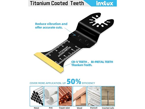 10Pcs Oscillating Saw Blades Titanium