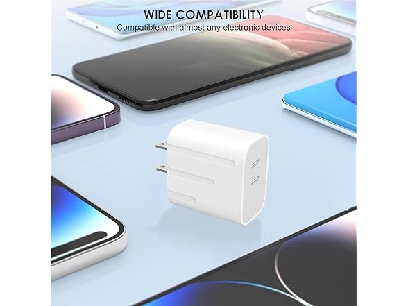 Neergute 2 Pack USB C Charger Block