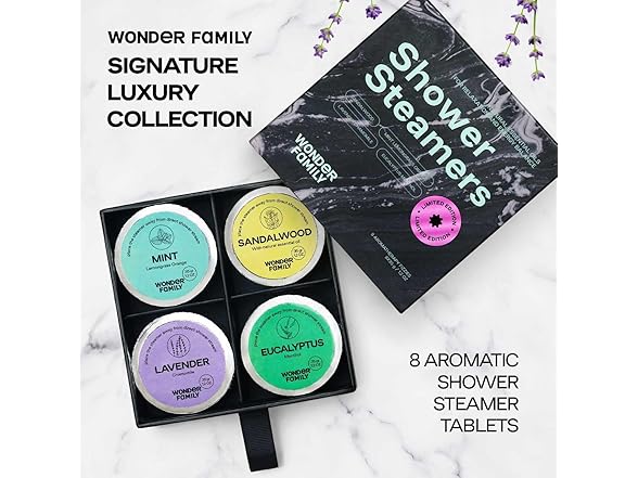 WONDER FAMILY  hower Steamers Gift Set