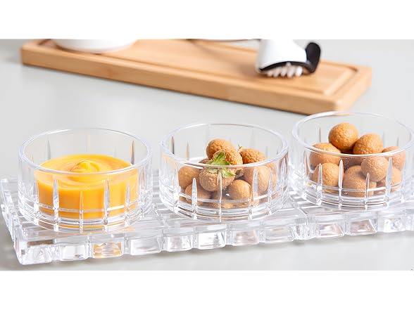 Lorren Home Trends Crystal Glass Serving Set 