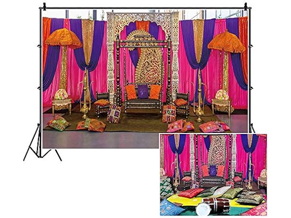 CSFOTO 10x6.5ft Diwali Backdrop