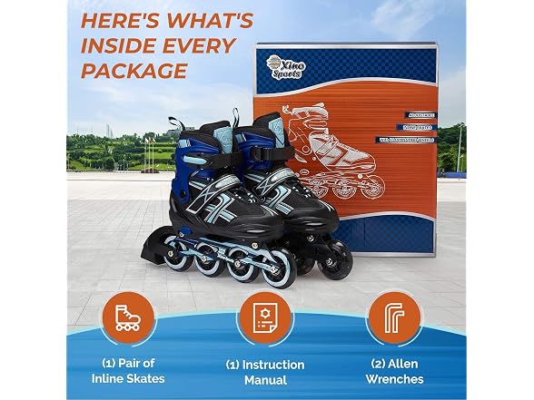 Xino Sports Kids' Adjustable Inline Skates