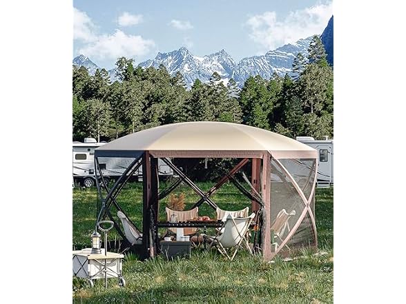 GarveeLife 12 x 12 Foot Portable Pop Up Camping