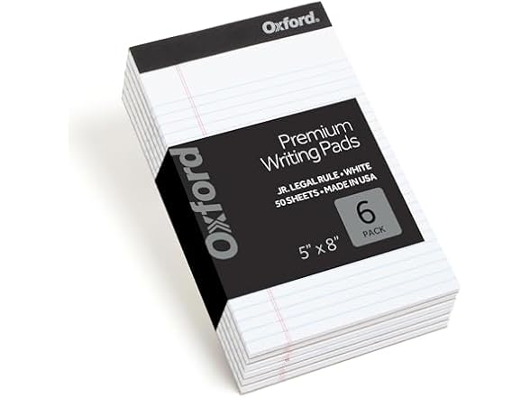 Oxford Oxford Premium Legal Pads, 6 Pack