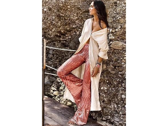 Blencot Women (M) Bell Bottoms High Wide Trousers