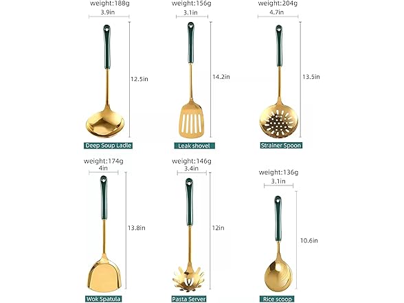 Stainless Steel Kitchen Utensil Set