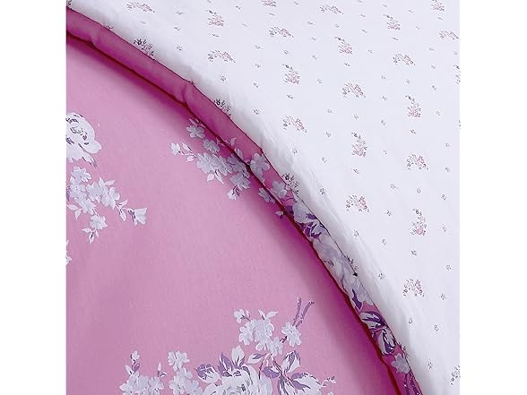 Shabby Chic Queen 3Pc Pink Comforter Set
