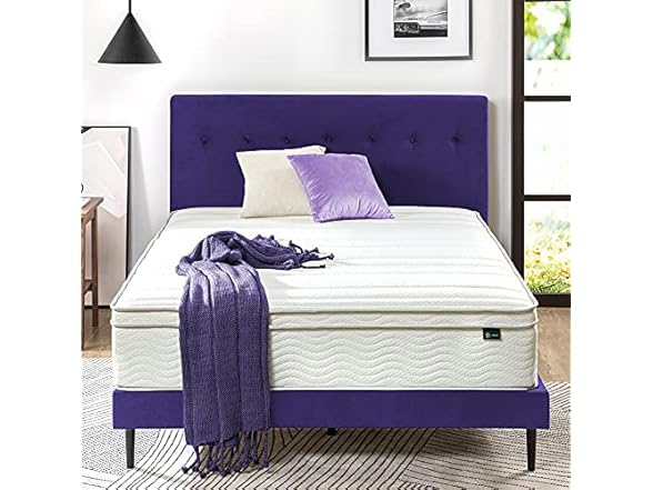 ZINUS 12 Inch Foam and Spring Mattress, Full