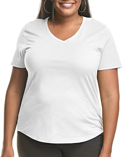 Just My Size Womens V-neck Tshirt