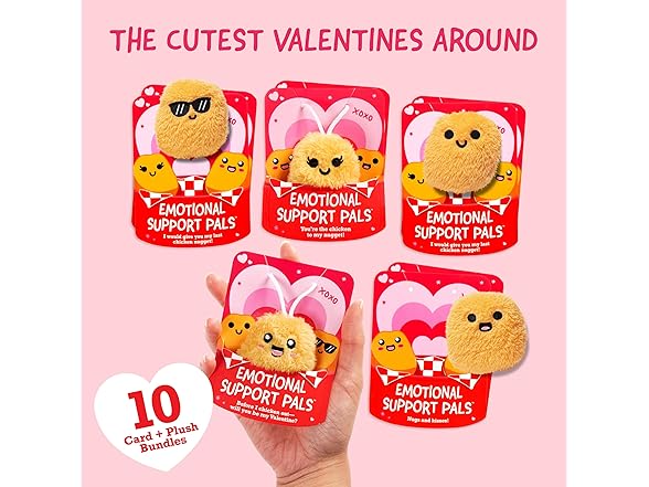 Emotional Support V-Day Nugget Cards by Relatable