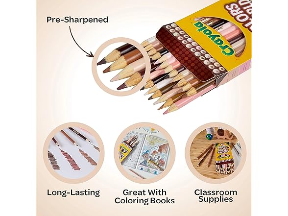 Crayola Colors of the World Colored Pencil Set