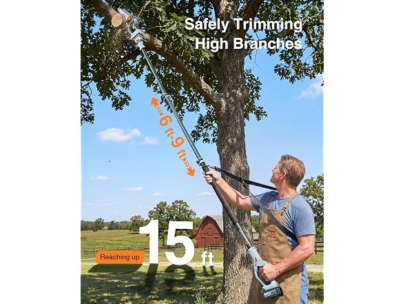 TaskStar 2-in-1 Pole Saw 8"