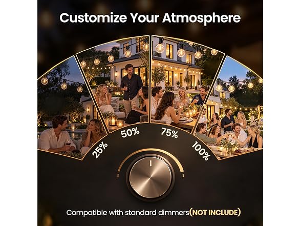 RTTY 200FT Outdoor String Lights G40