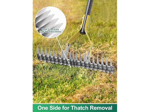 2-in-1 Lawns Manual Dethatcher 55"