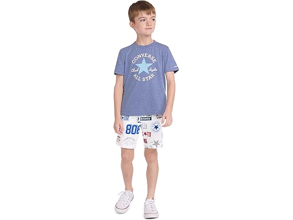 Converse Boys Logo AOP French Terry Shorts