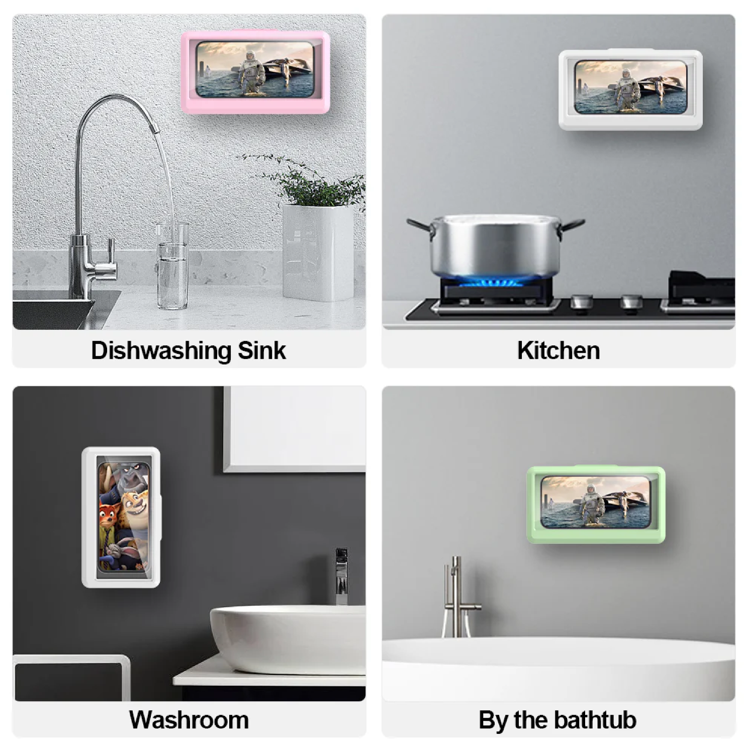 Waterproof Shower 360Degree Phone Holder - Gallery 29