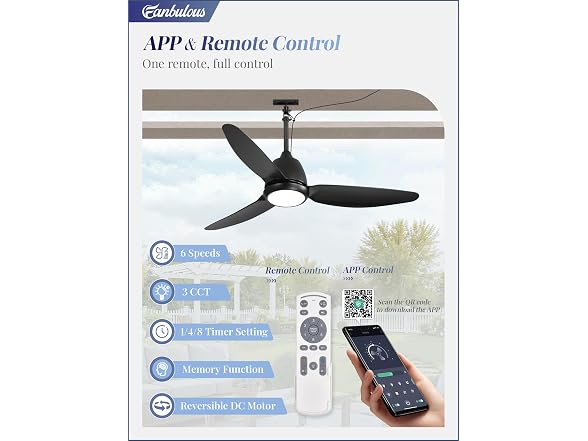 Fanbulous 42" Outdoor Ceiling Fan