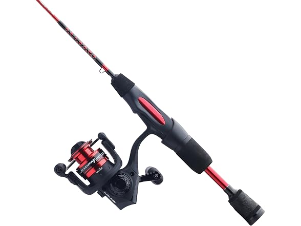 Ugly Stik 28" Carbon Ice Spinning Rod and Reel Combo, 2-6 lb Line Rating