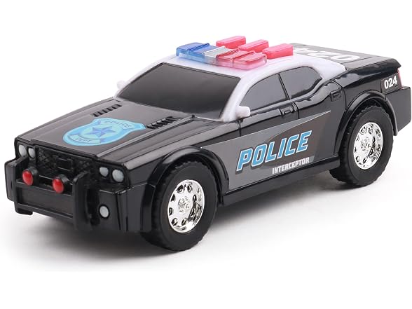 Mighty Fleet Toughest Minis 5" Police Cruiser Toy w/Lights & Sounds
