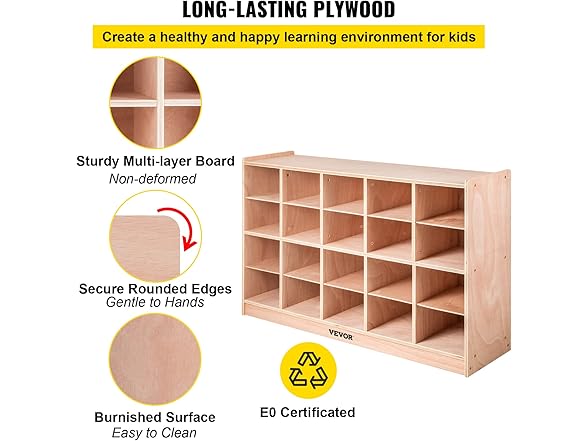 VEVOR Cubby Mobile Tray Storage Cabinet