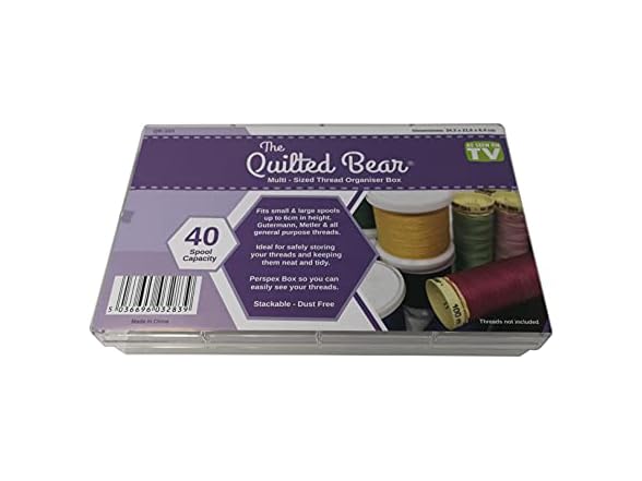 The Quilted Bear 40 Spool Thread Box