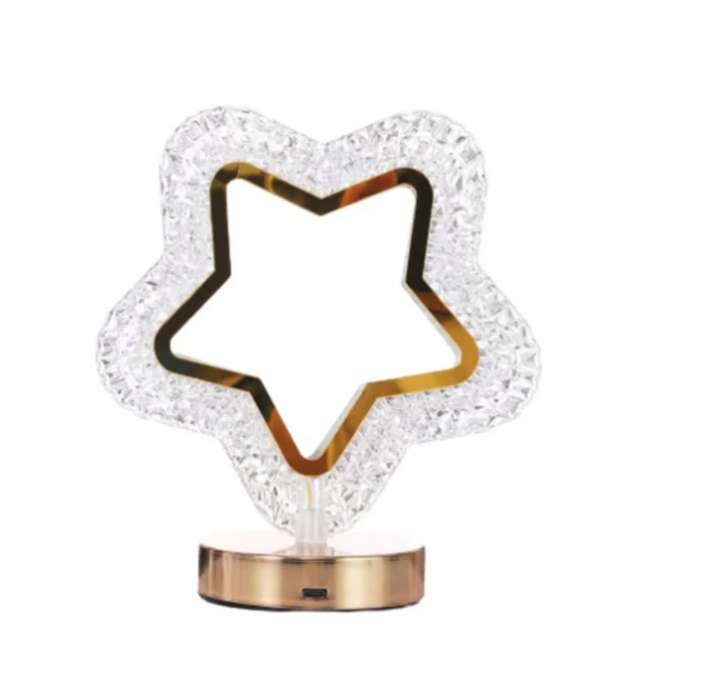 Rechargeable 3000K-7000K LED Acrylic Crystal Touch - Gallery 8