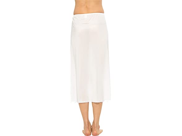 Gemsli - Womens Satin Pleasure Satin Half Slip With Novelty Lace, Cling